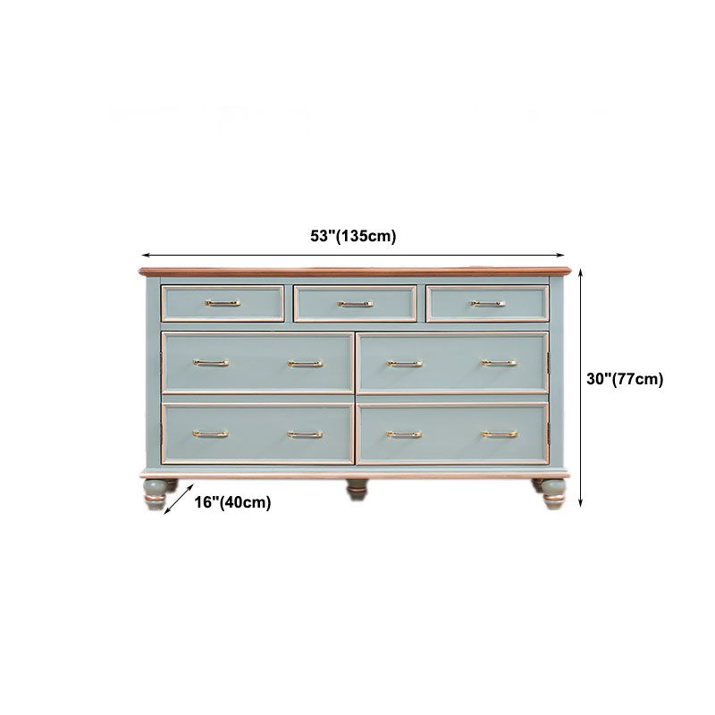 Glam Dresser Manufactured Wood Storage Chest Dresser with 5/7 Drawers