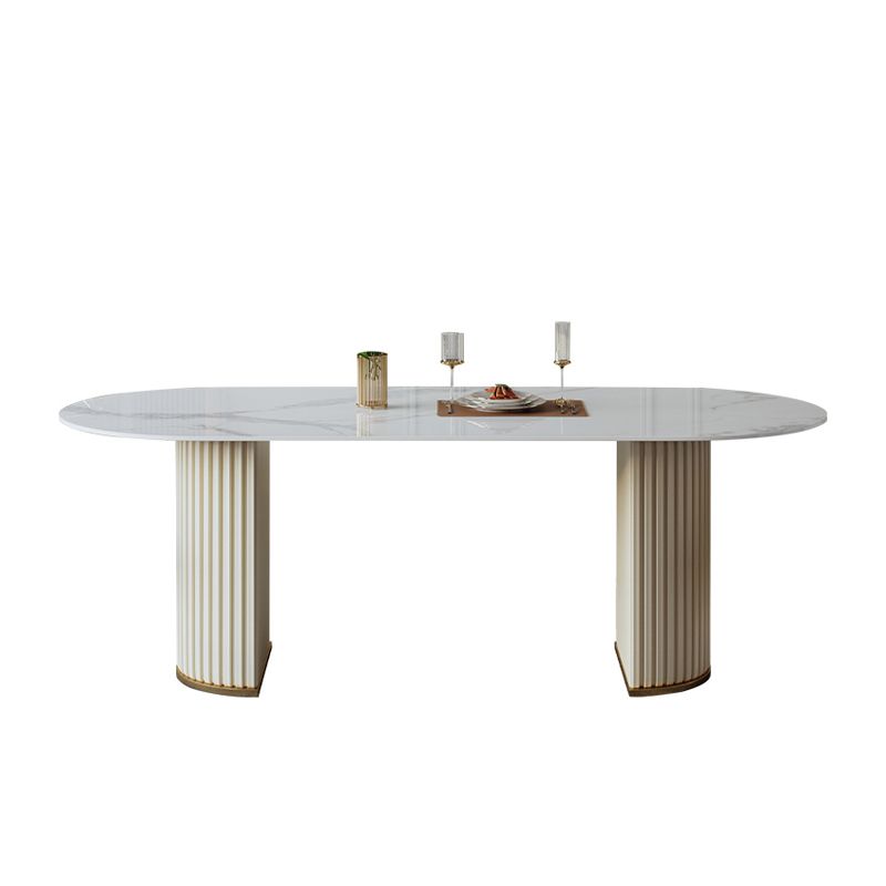1/4/5/7 Pcs Sintered Stone Dining Room Set Dining Room Table and Chair Set