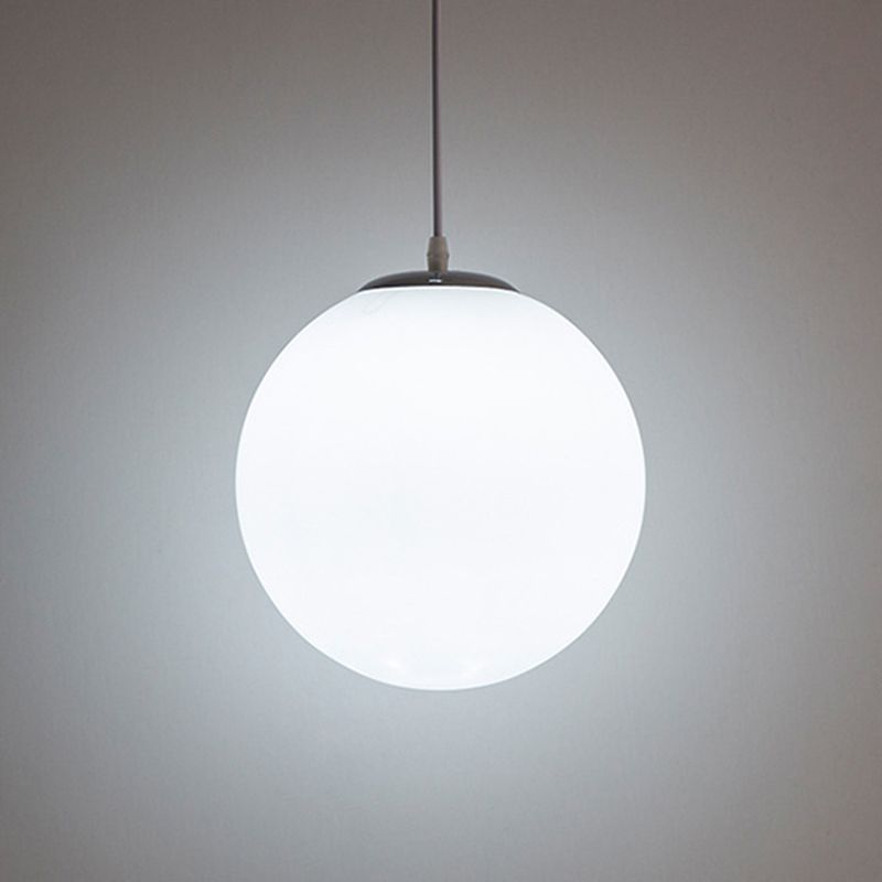 Moderna sfera di design minimalista lampada sospesa Opal Glass Glass Glass 1 Luce Light Light