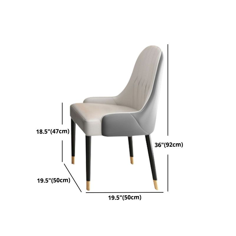 Glam Leather Dinette Set 1/2/5/7 Pieces Scalable Dining Table Set with Sintered Stone Top