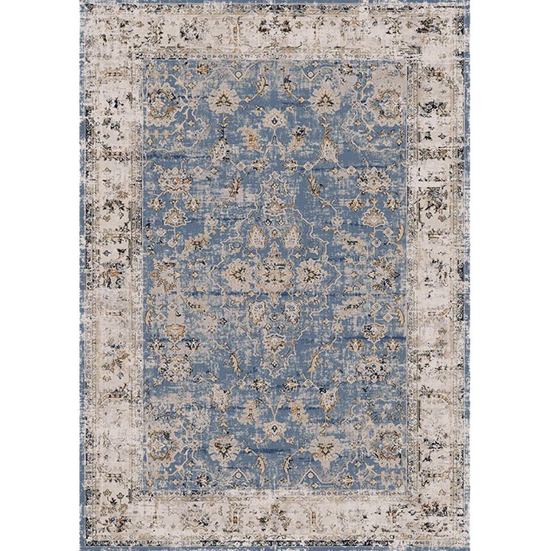 Vintage Medallion Pattern Rug Multicolor Polyester Rug Washable Pet Friendly Anti-Slip Carpet for Living Room