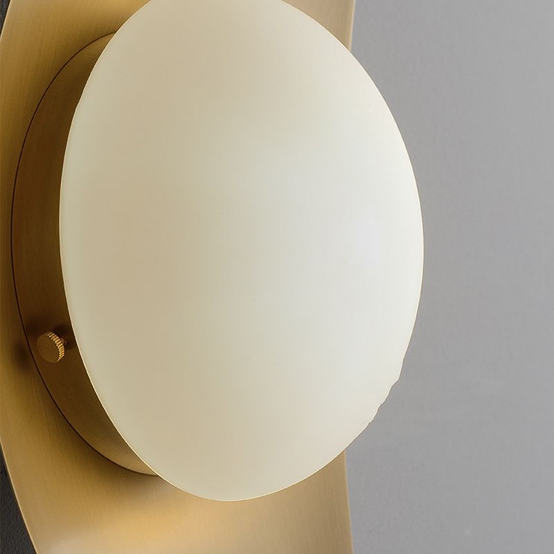 1 Light Globe Wall Lighting Fixtures Modern Style Glass Wall Mounted Lamps
