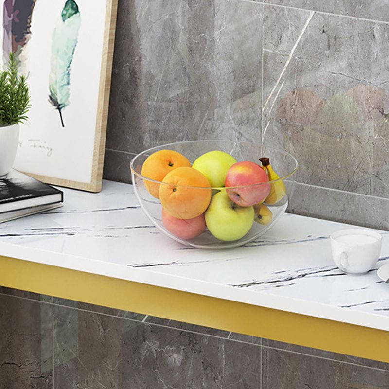 Contemporary Bar Dining Table Rectangle Bar Table with Trestle Base