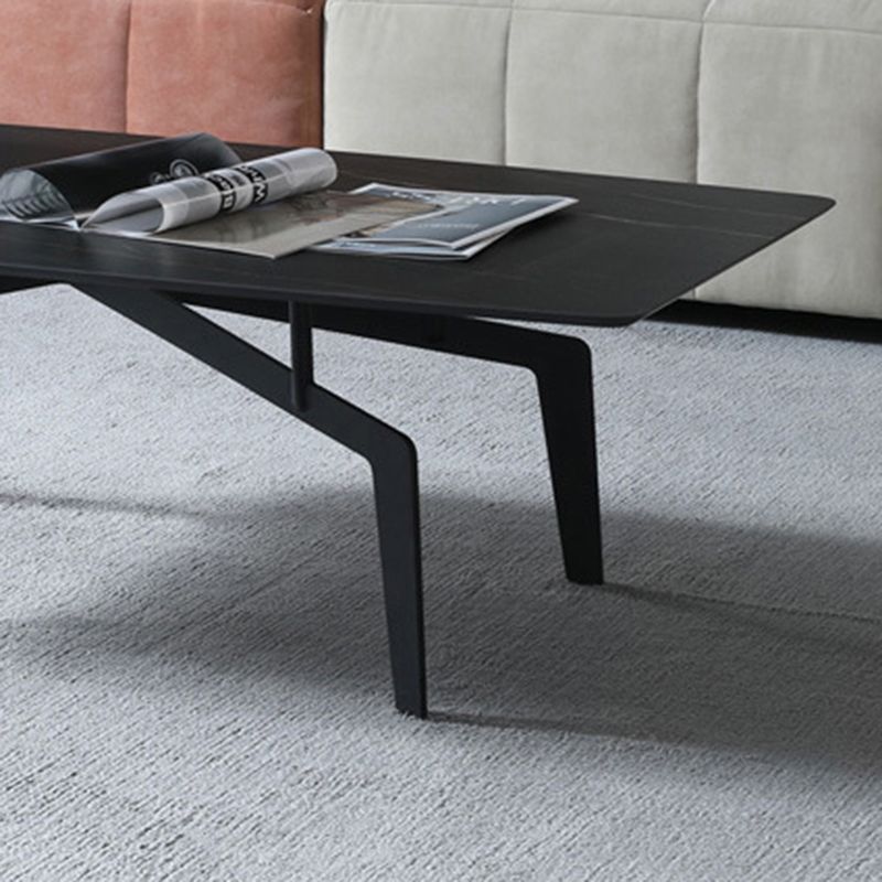 4 Legs 1 Single Coffee Table 16.14" High Metal Cocktail Table