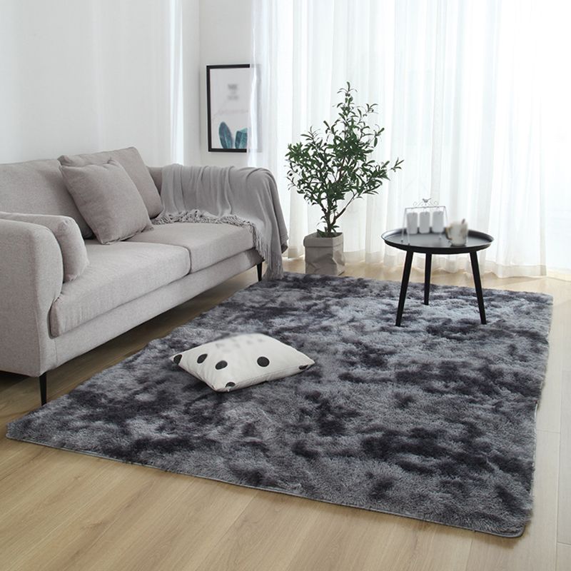 Alfombra impresa de corbata calmante contemporánea área de pelusa simple alfombra lavable amigable para la alfombra para la decoración del hogar