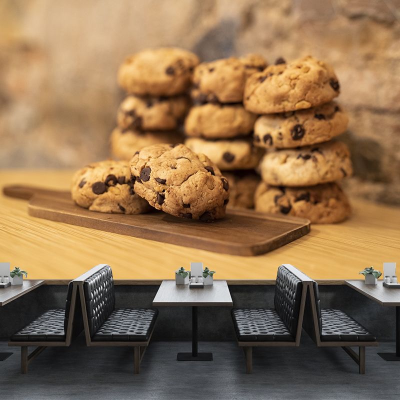 Cookie Snack Modern Coffee Shop Bakery Wall Decor Moisture-Resistant Wall Covering