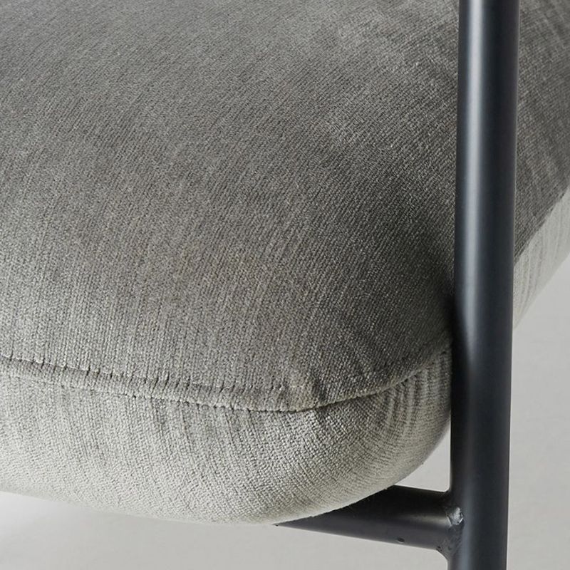 Solid Color Side Chair Sloped Arms Include Chair for Living Room