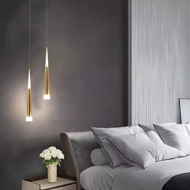 Éclairage pendentif contemporain LED suspendue avec une teinte acrylique pour la salle à manger