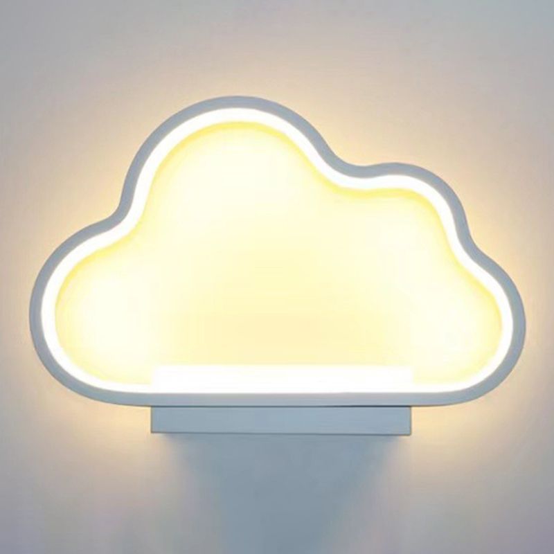 Single Contemporary Black/White Wall Mounted Sconce Metal Wall Light