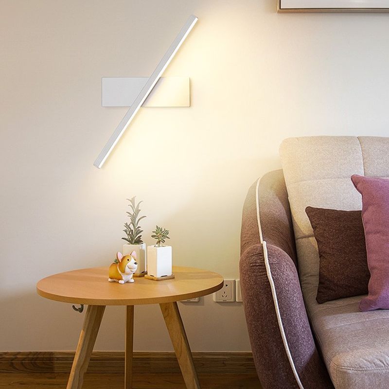 Modern Style Linear Wall Lamps Metal 1 Light Wall Mounted Lamps