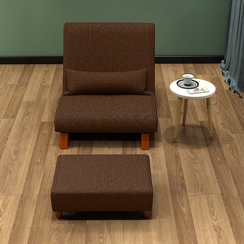 27.95"Wide * 26.37"Deep Cotton Blend Slipper Accent Chair with Tight Back