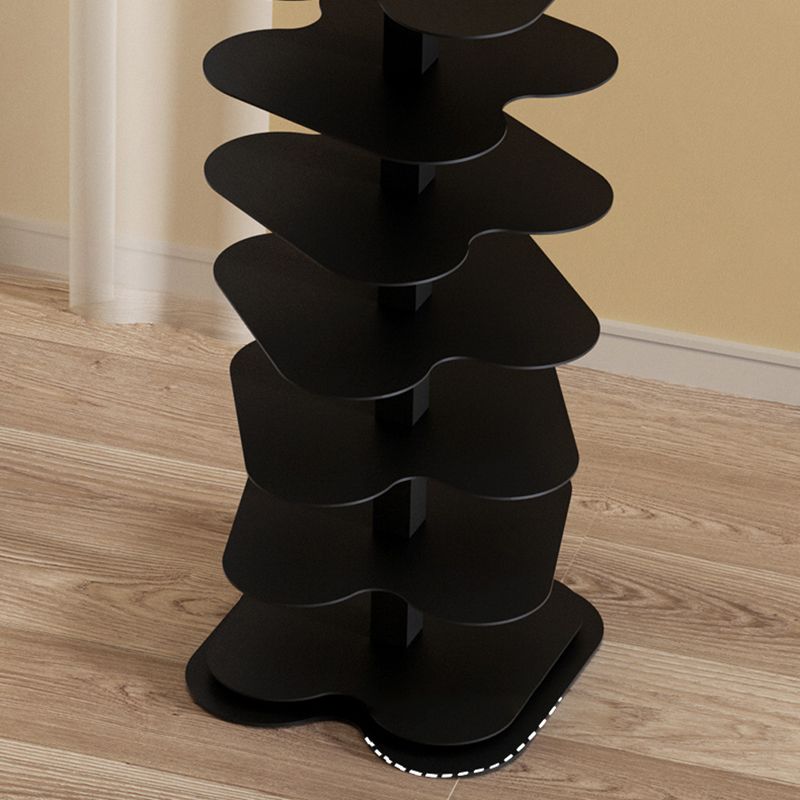 Urban Open Bookcase Metal Vertical Bookshelf for Living Room