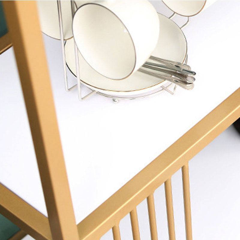 Modern Metal and Wooden Book Shelf Open Home Shelf Bookcase with Shelves