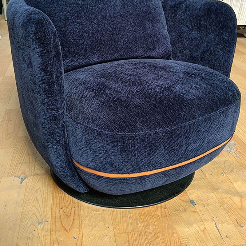 Solid Color Accent Armchair Swivel Living Room Accent Armchair