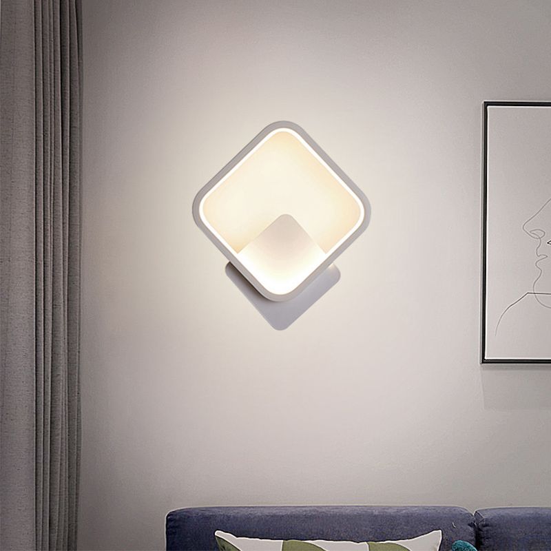Lampada da parete con pale di funce da parete da letto geometrica a parete da letto.