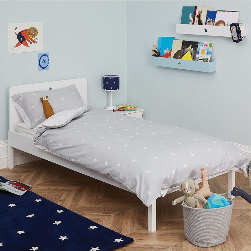 Engineered Wood Contemporary Bookshelf Floating Closed Back Bookcase