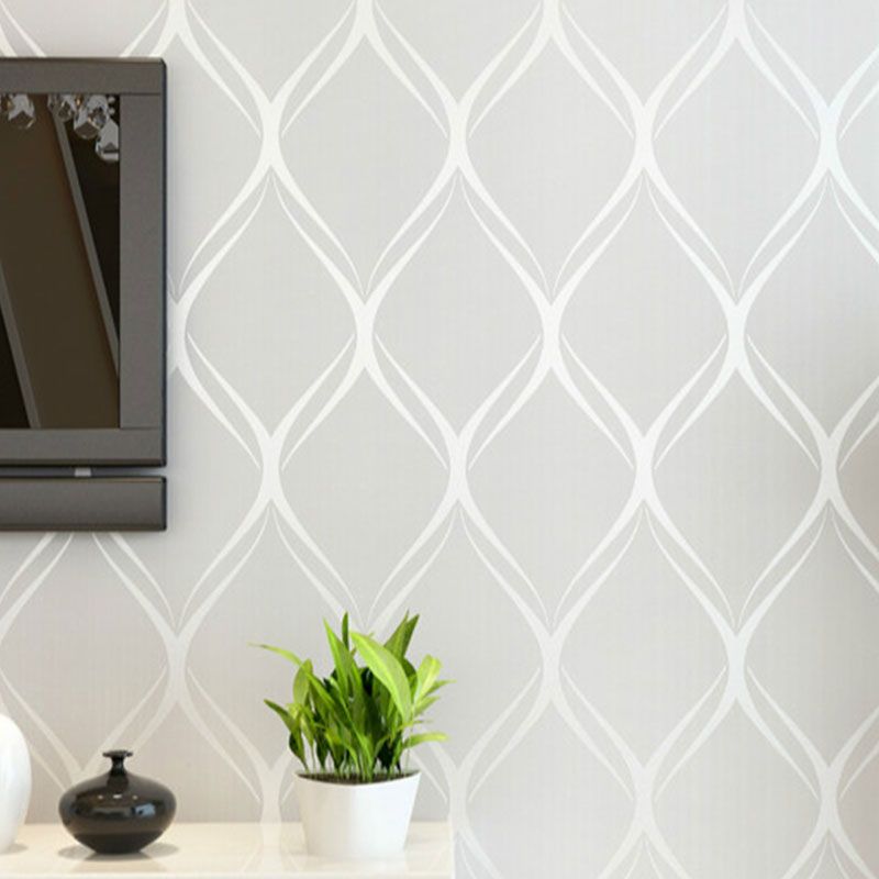 Minimalist Wall Covering in Soft Color Lines and Harlequin Wallpaper, 20.5"W x 33'L