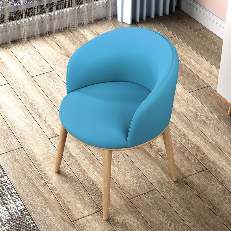 Glam Style Parsons Arm Chair Indoor Dining Chair with Metal Base