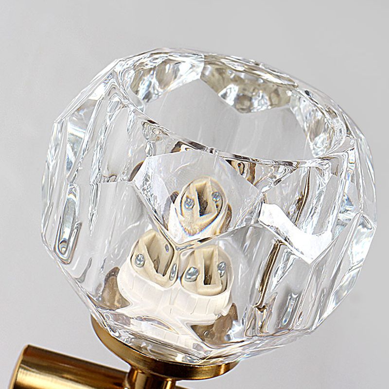 Sphère de l'île contemporaine Lumières de l'île cristalline en or