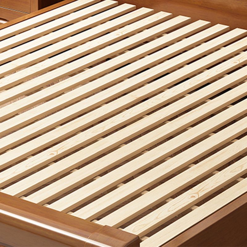 Traditional Solid Wood Mattress Included Rectangular Panel Standard Bed