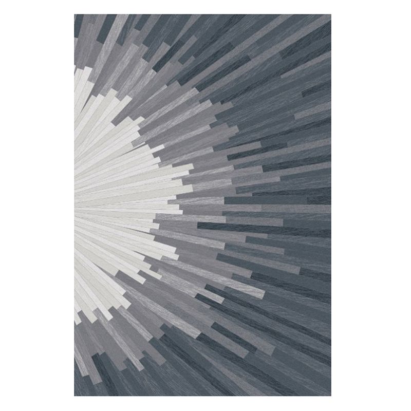 Gorgeous Grey Indoor Rug Polyester Graphic Rug Washable Rug for Home Decor