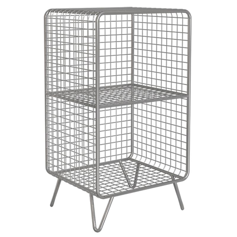 Industrial Antique Finish Shelf Bookcase Metal Etagere Bookshelf