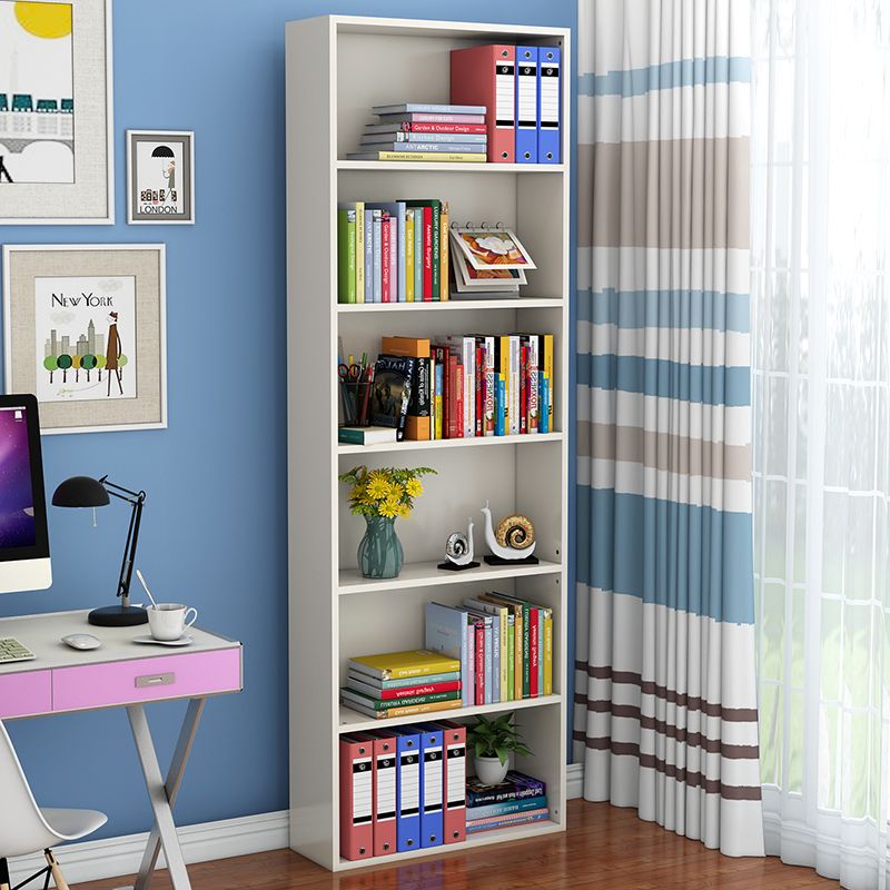 Closed Wooden Bookcase Modern Minimalist Home Living Room Bedroom Rectangular Bookshelf