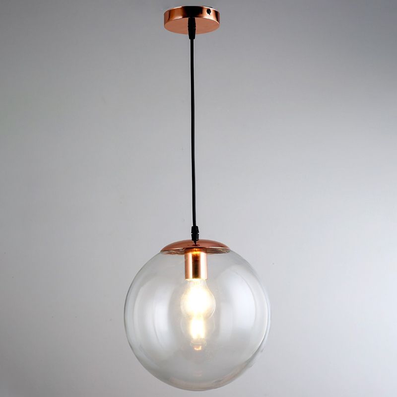 1 Light Spherical Pendant Lighting Modern simplicity Glass Pendant Ceiling Lights for Restaurant