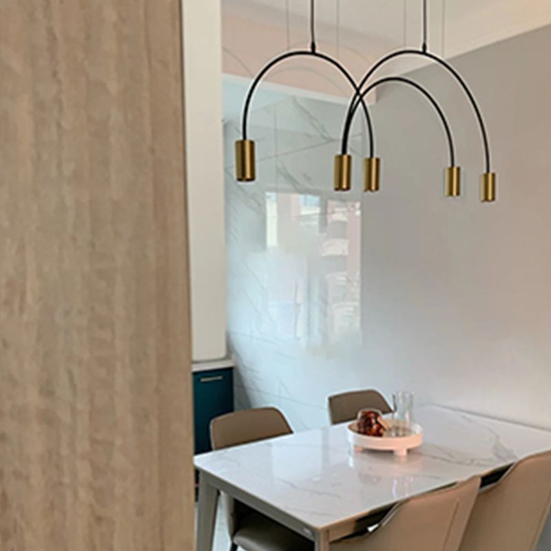 Luz de colgante de estilo moderno Cilíndrica Candelier Light para comedor