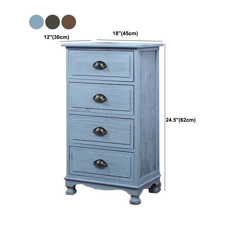 11.7-inch W Coastal Storage Chest Dresser Solid Wood Storage Chest