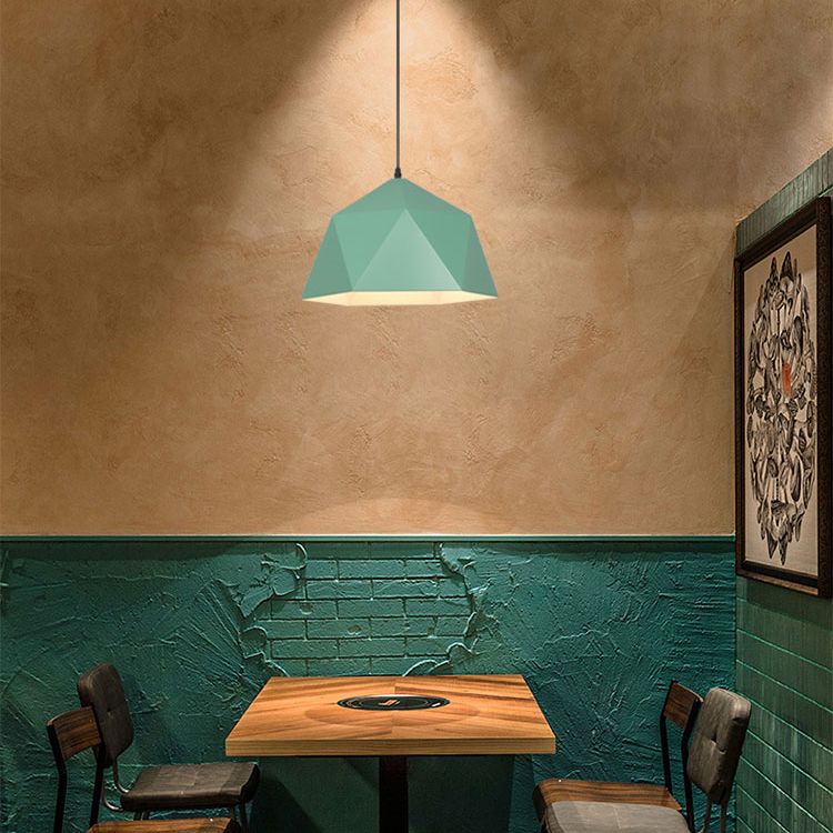Geometric Ceiling Pendant Lamp Modern Style Metal Pendant Light Fixture for Restaurant