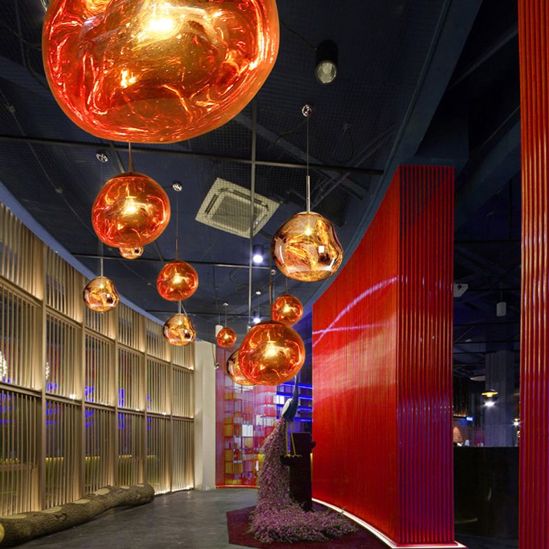 1 pendentif en verre léger Louteurs de plafond modernes pendants suspendus pour la salle à manger