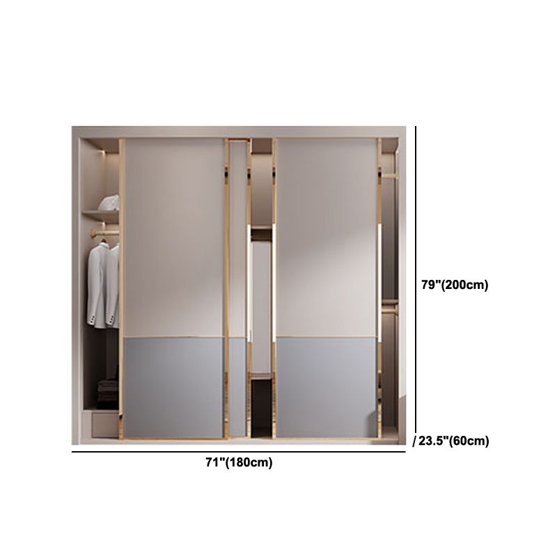 Sliding Wooden Wardrobe Cabinet Contemporary Wardrobe Armoire