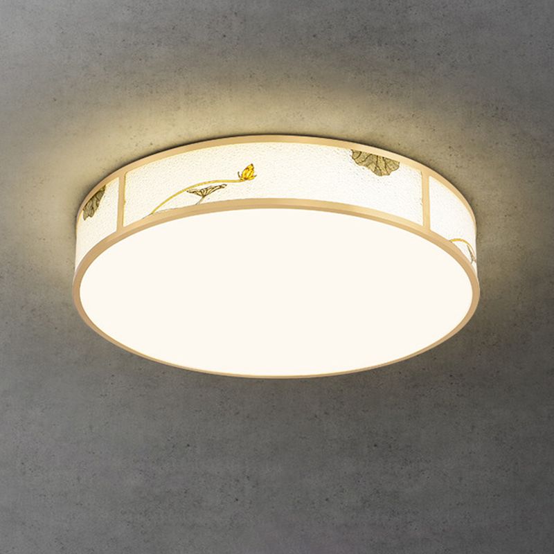 Modern Ceiling Lamp Geometric LED Flush Mount Light Fixture with Acrylic Shade for Bedroom