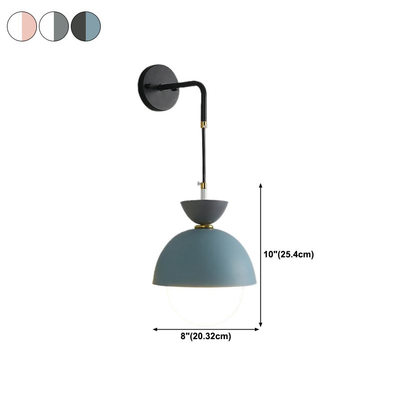 Modern Globe Shape Wall Sconce Lights 1 Light Wall Light for Dining Room