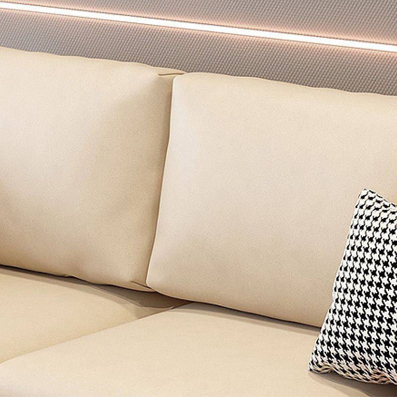 124x67x29.5 Faux Leather Sectiona Square Arm for Living Room