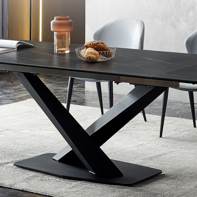 Modern Sintered Stone Rectangle Table Set 1/4/5/6 Pieces Dining Set