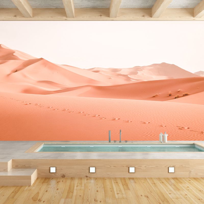 Photography Stain Resistant Mural Wallpaper Desert Scenery Sleeping Room Wall Mural