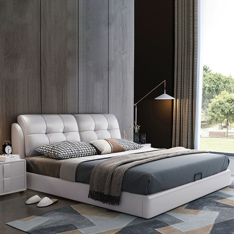 Contemporary Pine Wood Storage with Headboard Lift Up Storage Rectangular Bed Frame