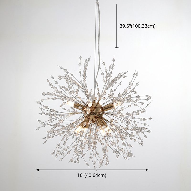 Moderne Spray Hanging Pendell Lichtkristall Anhängerbeleuchtung