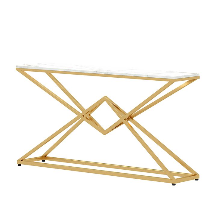 Modern Console Accent Table Antique Finish Rectangle Sofa Table