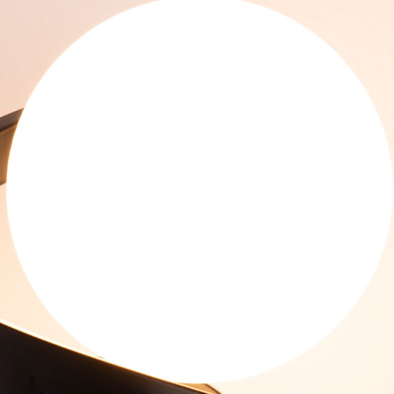 Modern Globe Bath Lighting Metal Black/Golden Vanity Light for Bathroom