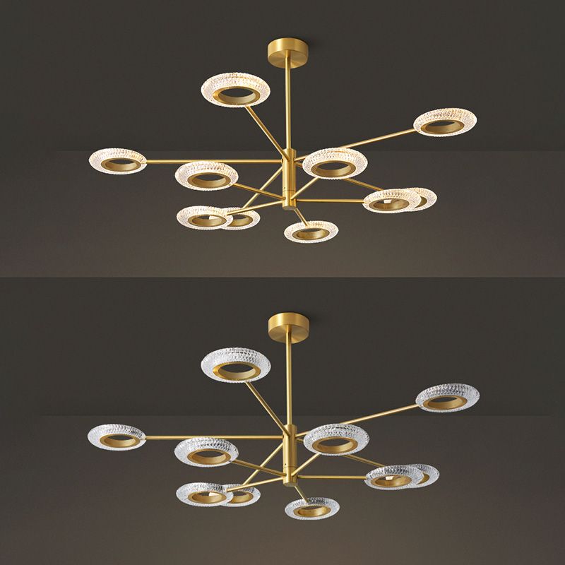 Metal Pendant Light Fixture Postmodern Chandelier Lighting for Living Room Dinning Room