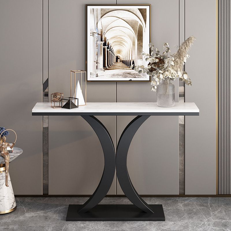 31.5" Tall Console Table 1-shelf Stain Resistant Accent Table for Hall