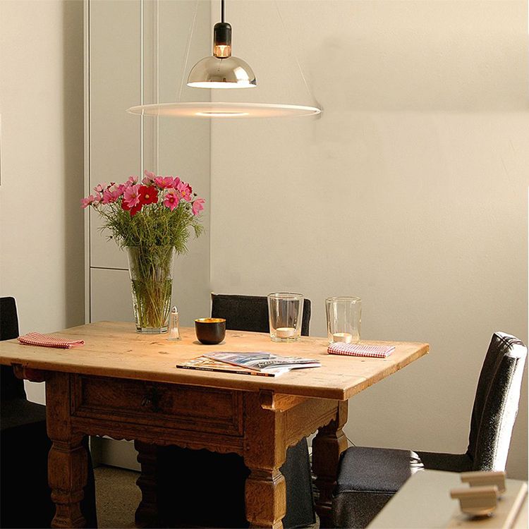 Style moderne 1 Light Pendant Light Metal Hanging Light for Dinning Room