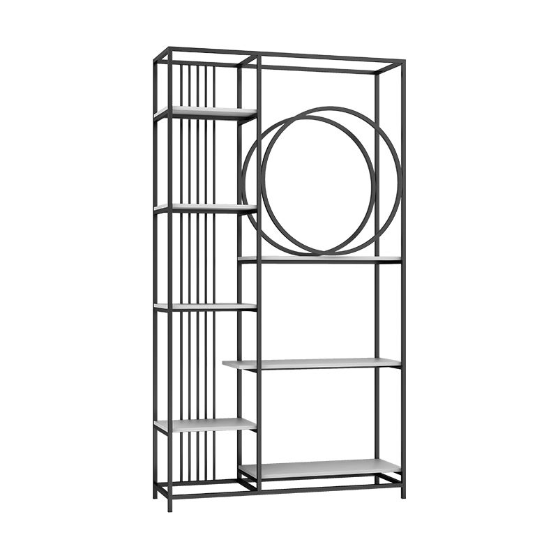 Glam Style Metal Bookshelf Etagere Open Shelf Bookcase for Home