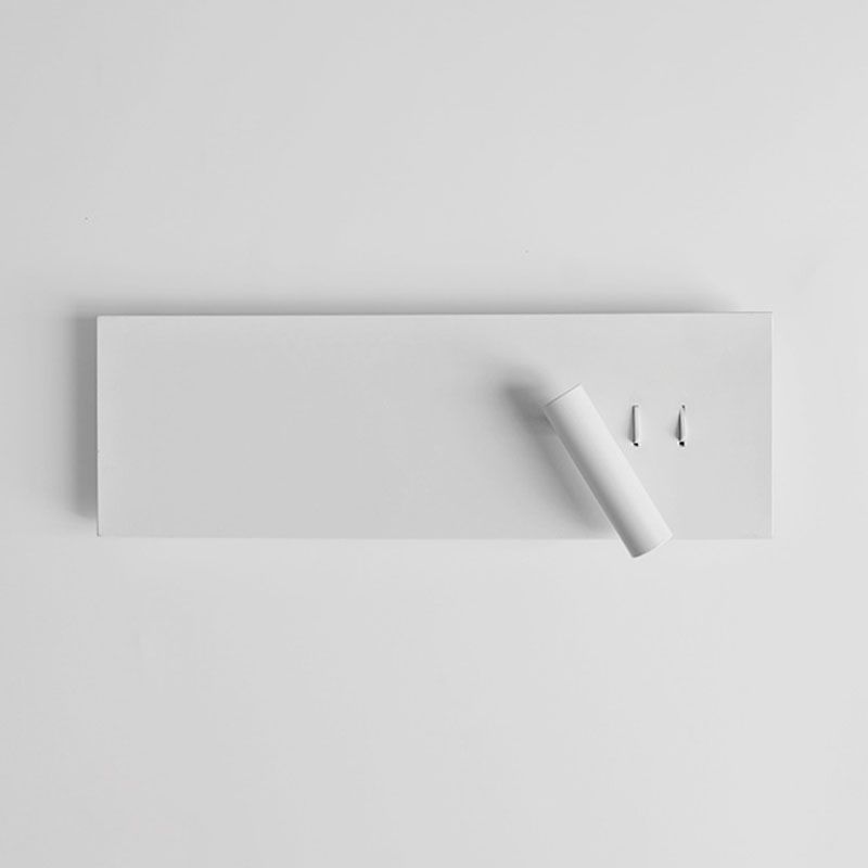 Moderna luce montata a parete rettangolare 1 lampada da parete in ferro per riflettori per camera da letto