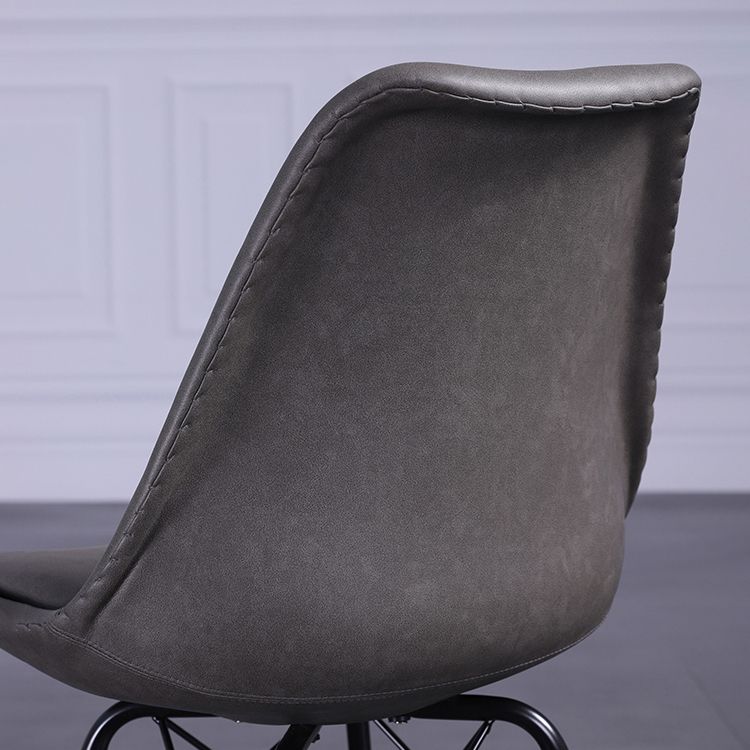 Sedie in stile contemporaneo sedia laterale senza braccio con zampe di metallo per cucina