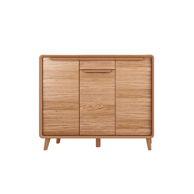 Modern Rectangle Wood Side Cabinet Bar Pulls Cabinet With Doors