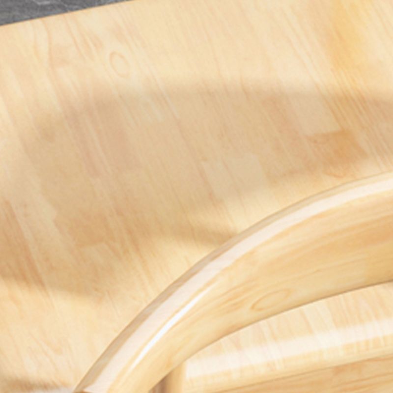 Wood Modern Style Side Chair Open Back Armless Chair for Home Use